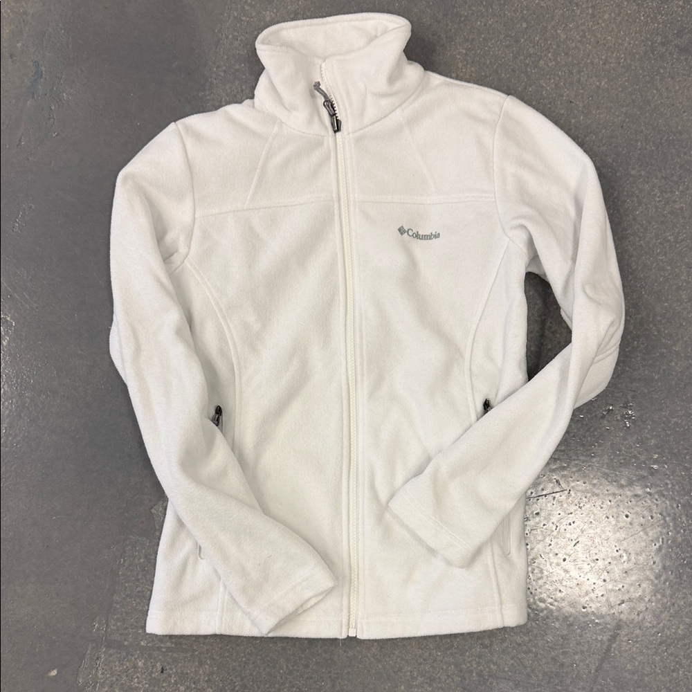 Columbia Women's White Fleece Ski Jacket